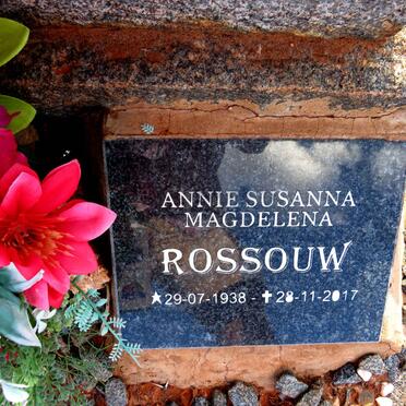 ROSSOUW Anna Sophia nee COETZEE 1896-1957 :: ROSSOUW Annie Susanna Magdelena 1938-2017 _2