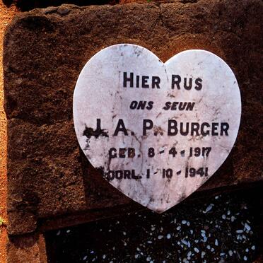 BURGER J.A.P. 1917-1941