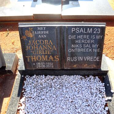 THOMAS Jacoba Johanna 1932-2019 
