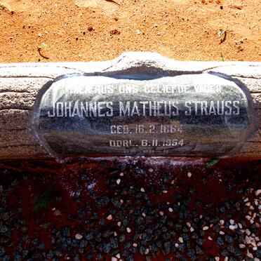 STRAUSS Johannes Matheus 1864-1954 