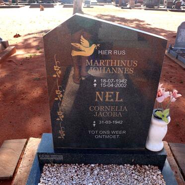 NEL Marthinus Johannes 1942-2002 & Cornelia Jacoba 1942-