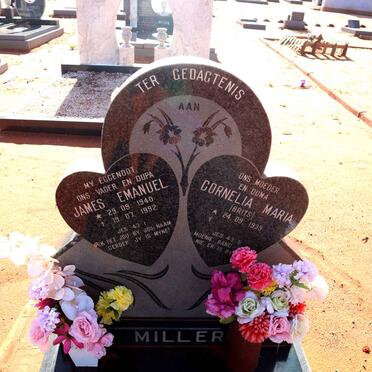 MILLER James Emanuel 1940-1992 & Cornelia Maria BRITS 1939-