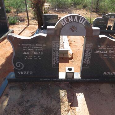 BENADE Jan Tobias 1931-1999 & Johanna Susanna 1938-2021 