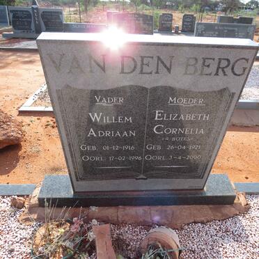 BERG Willem Adriaan, van den 1916-1996 & Elizabeth Cornelia BOTES 1921-2000