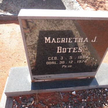 BOTES Magrietha J. 1884-1974