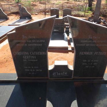CLOETE Hendrik Petrus 1895-1971 & Christina Catherina Gertina SCHOEMAN 1907-1978 _1