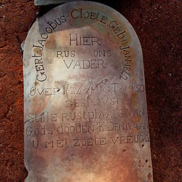 CLOETE Gert Jacobus 1842-1930