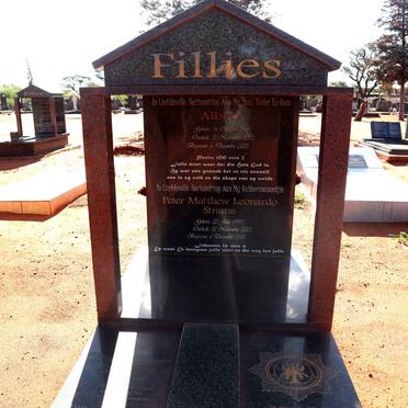 FILLIES Albert 1968-2003 :: FILLIES Peter Matthew Leonardo Strauss 1997-2003 _1