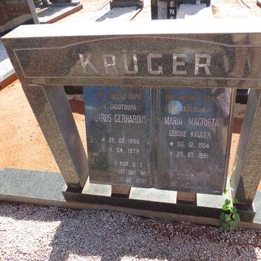 KRUGER Petrus Gerhardus 1896-1973 & Maria Magrieta KRUGER 1904-1981