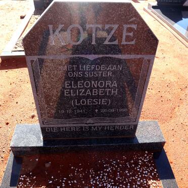 KOTZE Eleonora Elizabeth 1941-1998