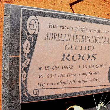 ROOS Adriaan Petrus Nicolaas 1962-2004 