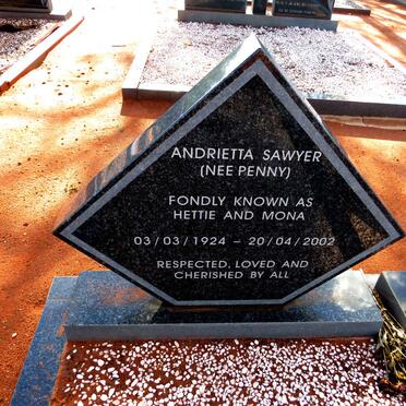 SAWYER John Lewis 1917-1979 & Andrietta PENNY 1924-2002 _1