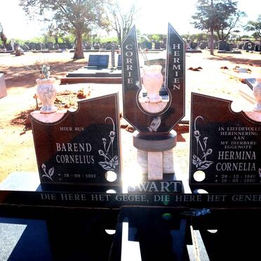 SWART Barend Cornelius 1937- & Hermina Cornelia 1949-1999 