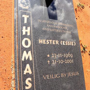 THOMAS Hester 1969-2001 