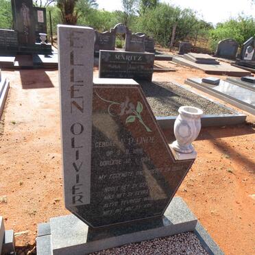 OLIVIER Ellen nee V.D. LINDE 1918-1994