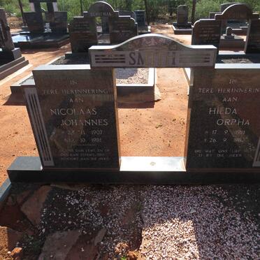 SMITH Nicolaas Johannes 1907-1981 & Hilda Orpha 1911-1983 