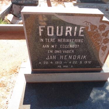 FOURIE Jan Hendrik 1913-1972