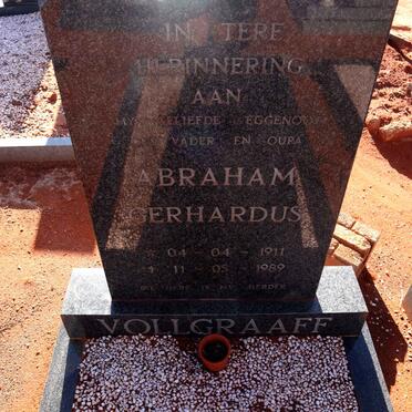 VOLLGRAAFF Abraham Gerhardus 1911-1989
