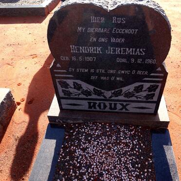 ROUX Hendrik Jeremias 1907-1960