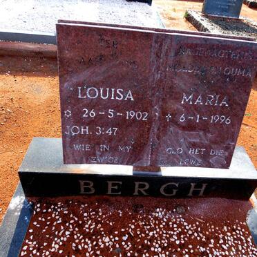 BERGH Louisa Maria 1902-1996