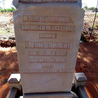 JOUBERT Josua H. 1867-1926