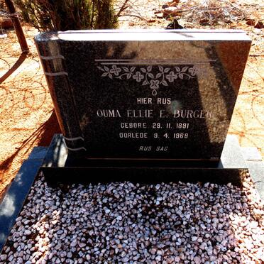 BURGER Ellie E. 1891-1969