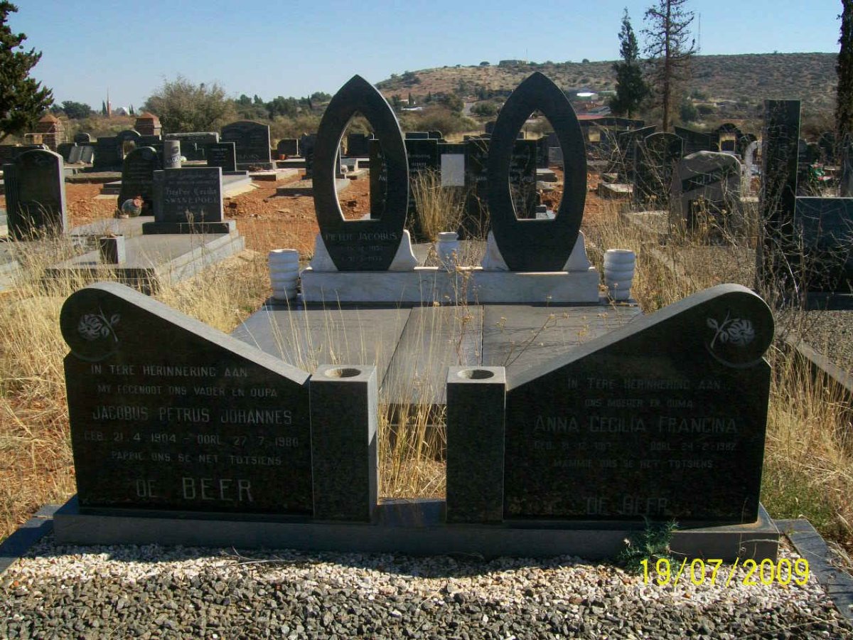 BEER Jacobus Petrus Johannes, de 1904-1980 & Anna Cecilia Francina 19?-1987