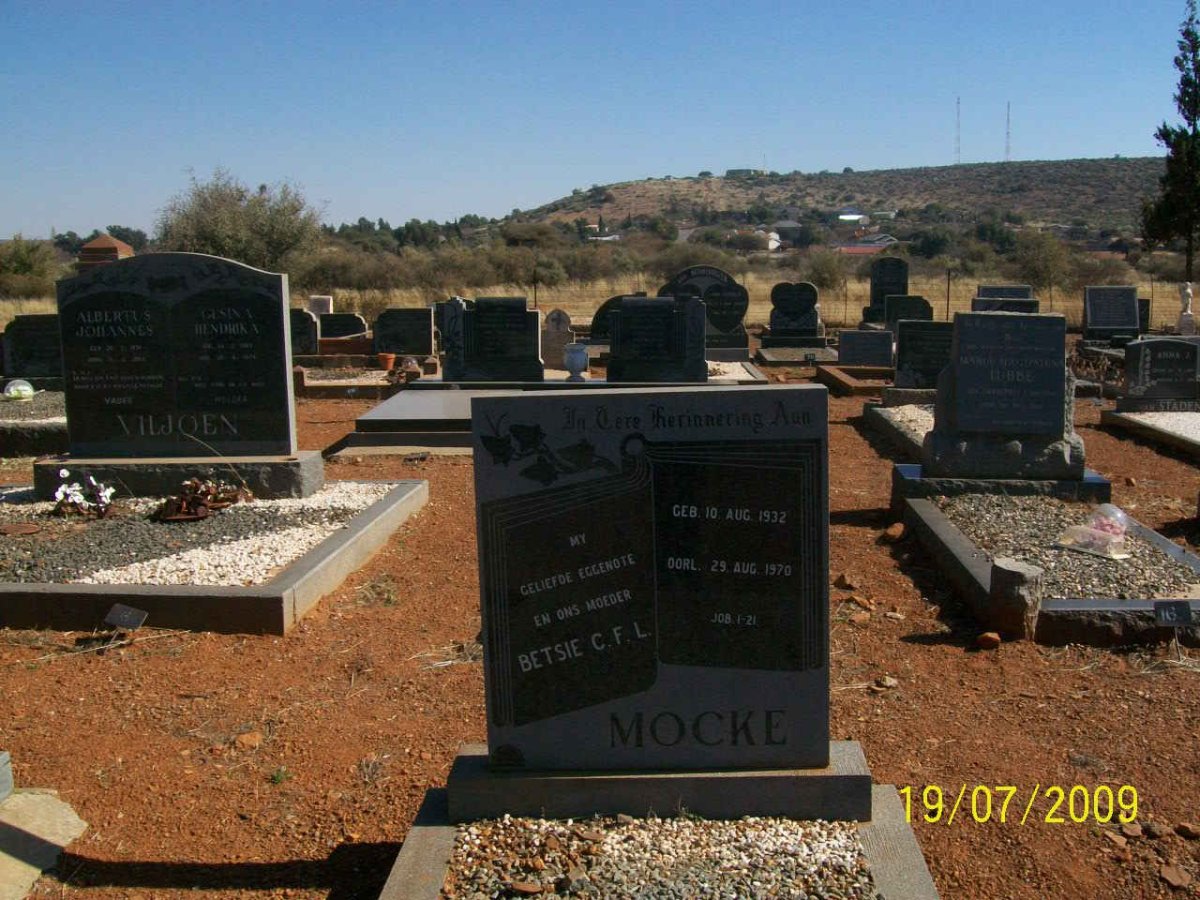 MOCKE Betsie C.F.L. 1932-1970