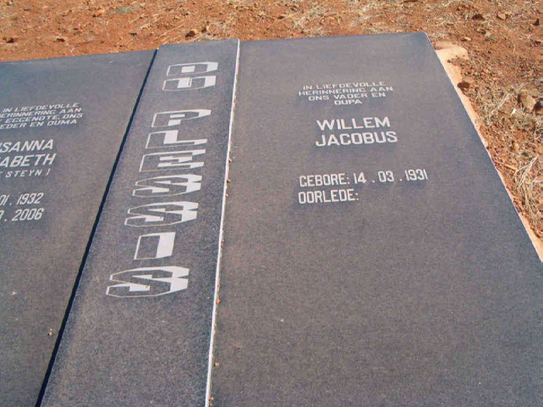 PLESSIS Willem Jacobus, du 1931-