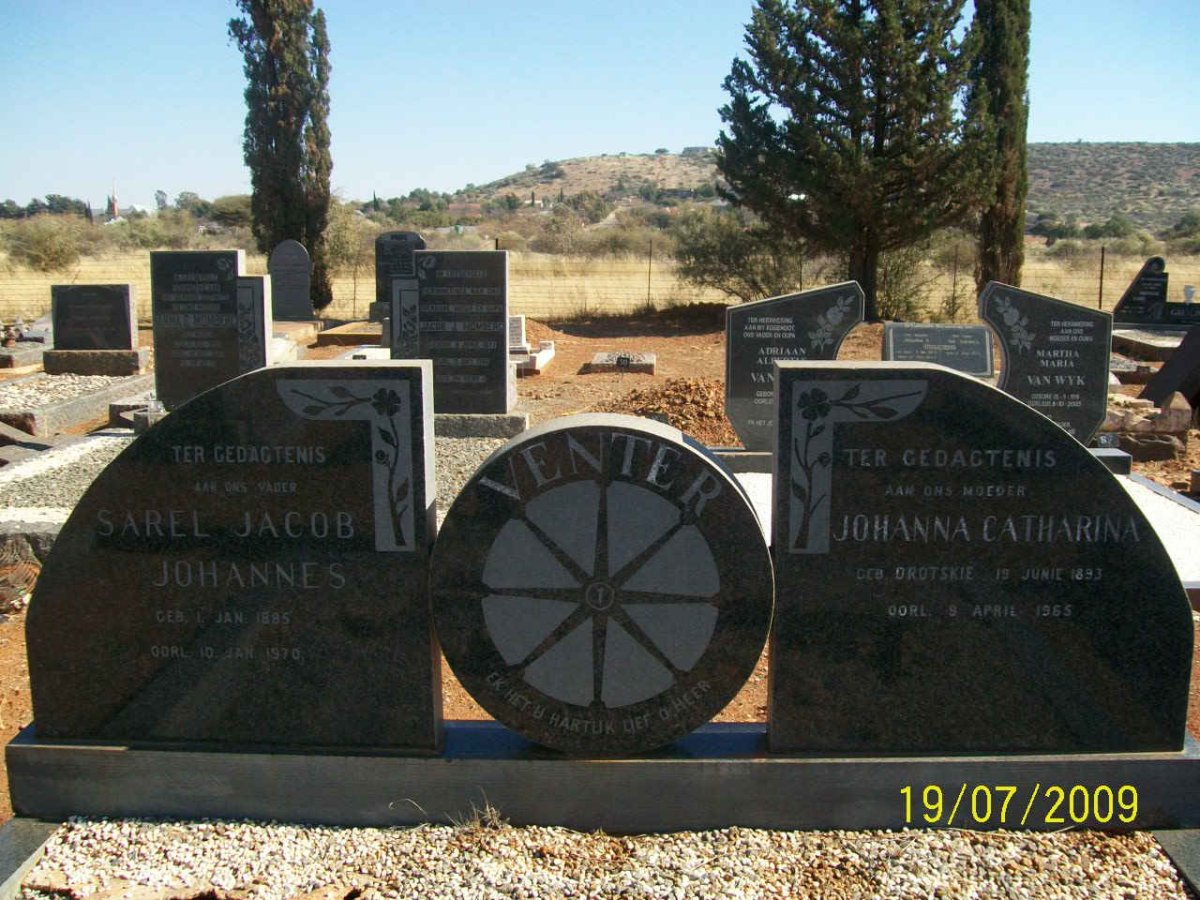 VENTER Sarel Jacob 1885-1970 & Johanna Catharina DROTSKIE 1893-1965