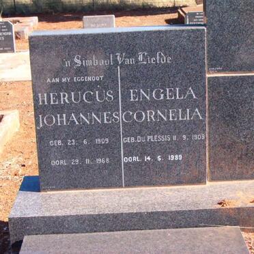 ? Herucus Johannes 1909-1968 &amp; Engela Cornelia neé DU PLESSIS 1909-1989