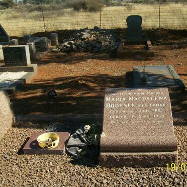 BOOYSEN Willie -1955 &amp; Maria Magdalena DOMAN 1895-1960 