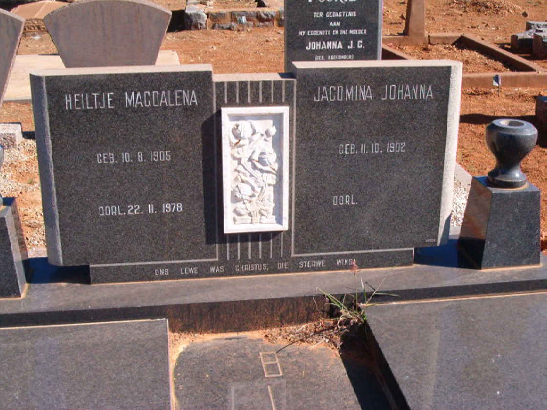 BLOMERUS Heiltje Magdalena 1905-1978 :: BLOMERUS Jacomina Johanna 1902-