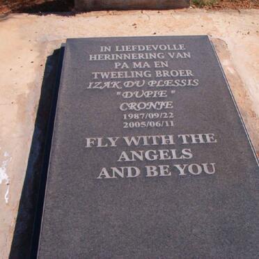 CRONJE Izak du Plessis 1987-2005