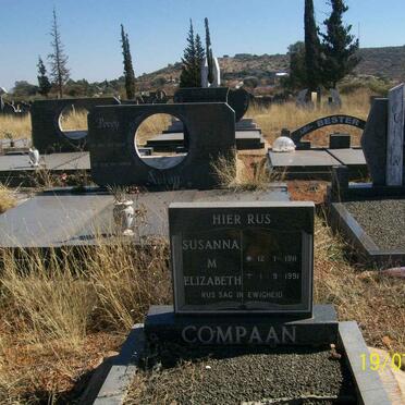 COMPAAN Susanna M. Elizabeth 1911-1991