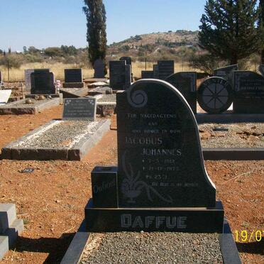 DAFFUE Jacobus Johannes 1912-1973
