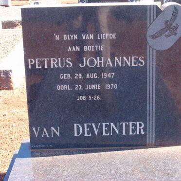 DEVENTER Petrus Johannes, van 1947-1970