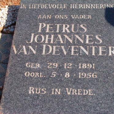 DEVENTER Petrus Johannes, van 1891-1956