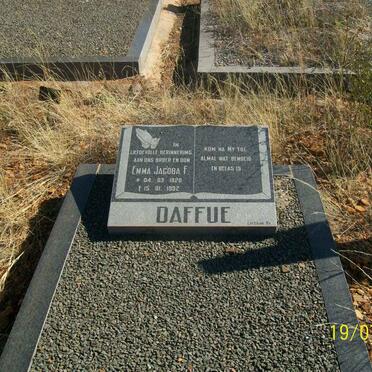 DAFFUE Emma Jacoba F. 1920-1992