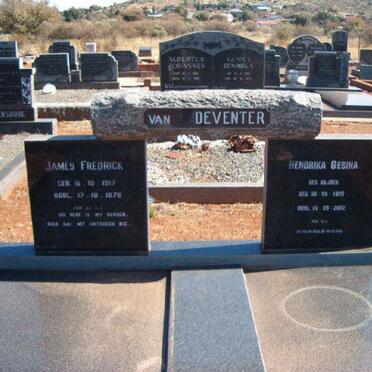 DEVENTER James Fredrick, van 1917-1978 &amp; Hendrika Gesina VILJOEN 1926-2002 