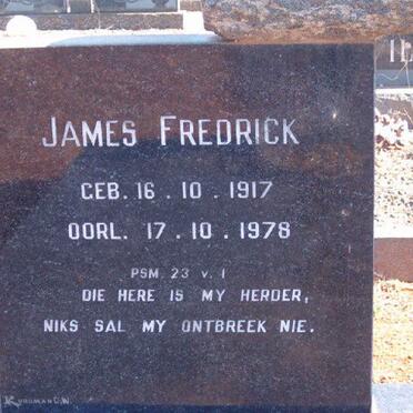 DEVENTER James Fredrick, van 1917-1978