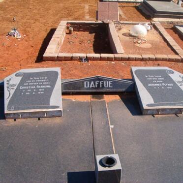DAFFUE Johannes Petrus 1915- &amp; Christina Francina 1918-1999