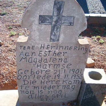 HARMSE Esther Magdalena 1901-1955