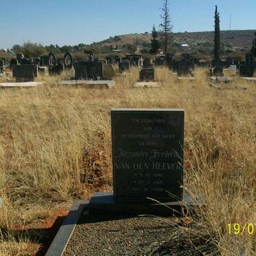 HEEVER Alexander Frederik, van den 1940-1990