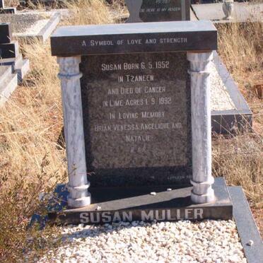 MULLER Susan 1952-1992