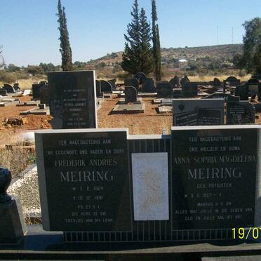 MEIRING Frederik Andries 1924-1981 &amp; Anna Sophia Magdelena POTGIETER 1927-