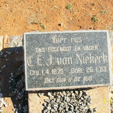 NIEKERK C.E.J., van 1875-1963