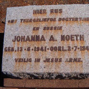 NOETH Johanna A. 1941-1942