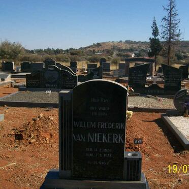 NIEKERK Willem Frederik, van 1920-1974