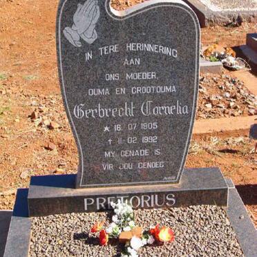 PRETORIUS Gerbrecht Cornelia 1905-1992